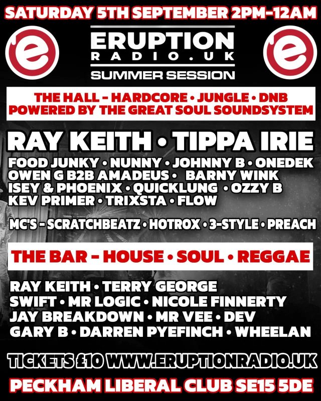 Upcoming event! Can’t wait! https://www.eruptionradio.uk/events/eruption-radio-summer-session